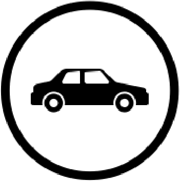 Auto in einem Kreis