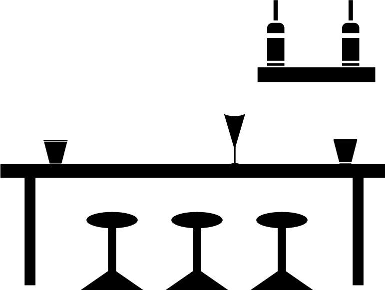 Icon mit einer Bar darauf