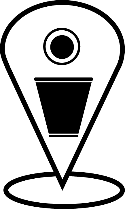 Icon mit einem Beer pong Becher und einem Ball