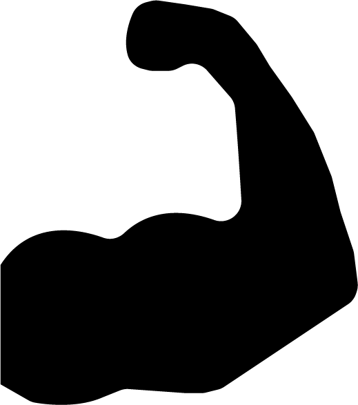 Icon eines muskulösen Arms